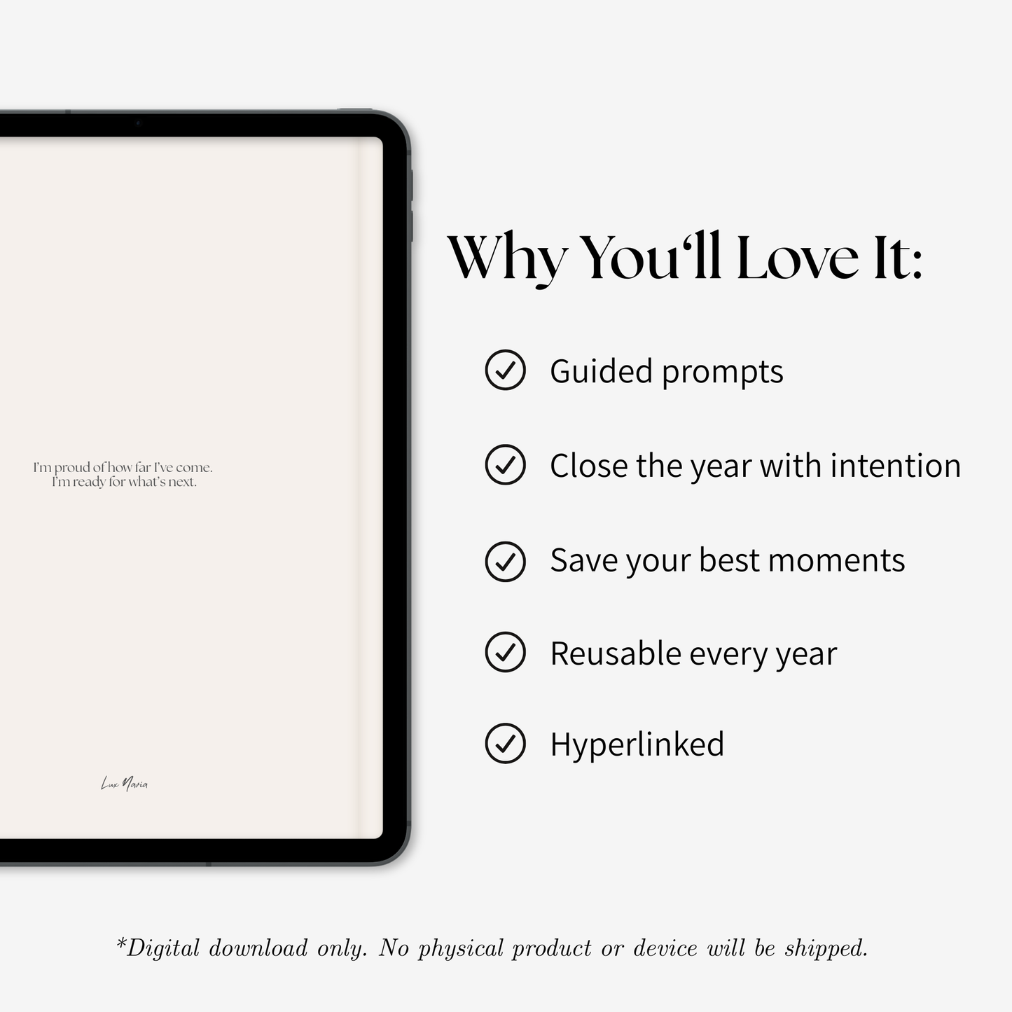 End of Year Recap Digital Journal